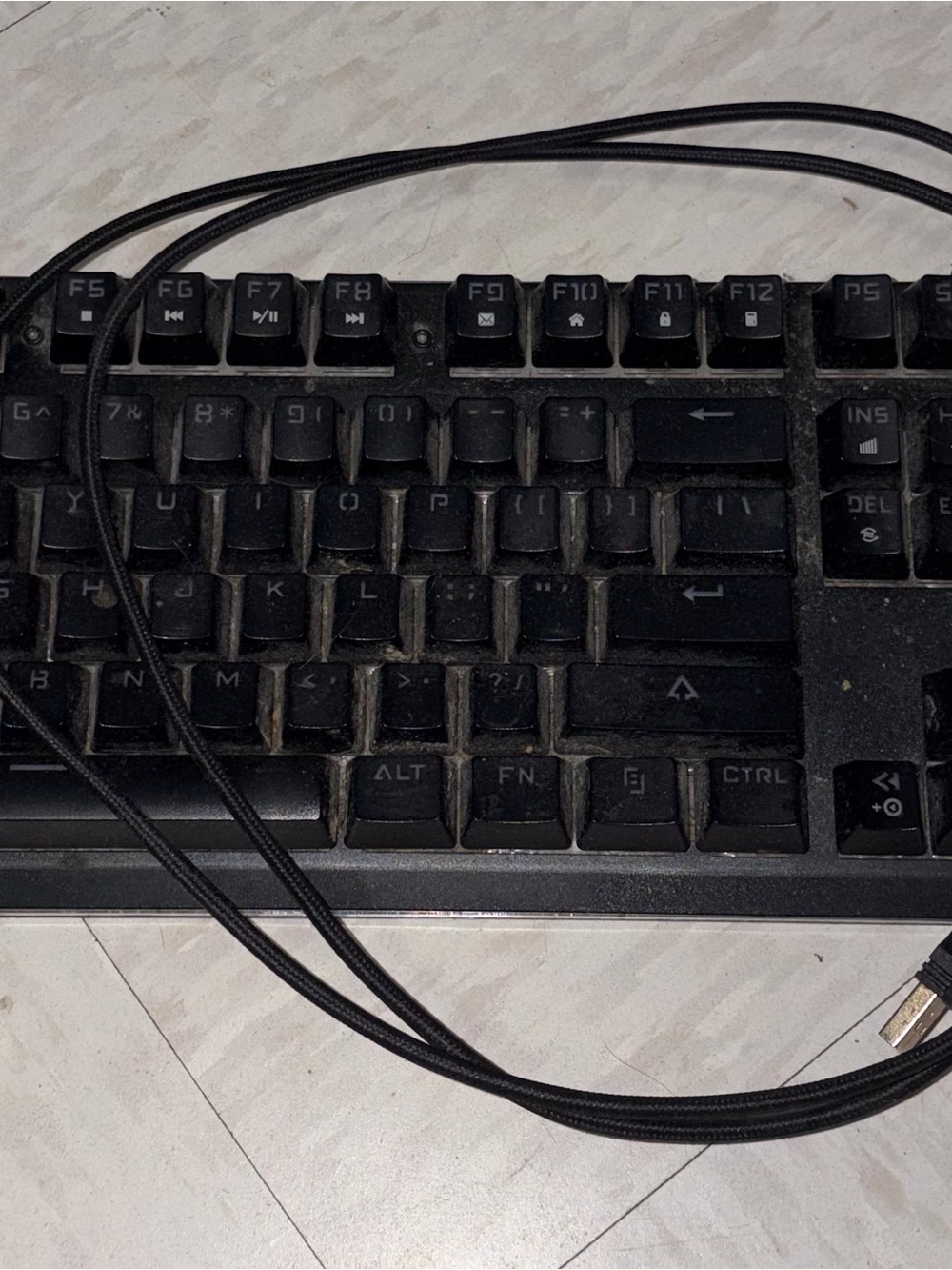 Wired Black Mechanical Keyboard with USB Connection